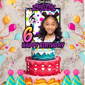 Dhat Girl Printable Cake Topper