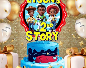 Melanin Toy Story Cake Topper | Digital Download | Custom Party Decor