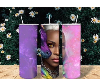 Just a Girl a& her Dragon Tumbler Wrap