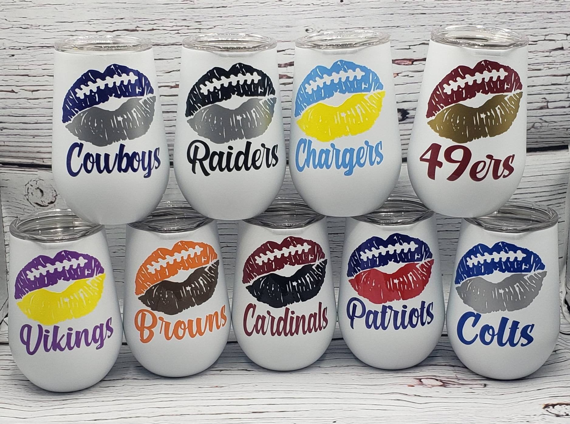 NFL personalized tumblers. Sports Team. All teams available. Etsy
