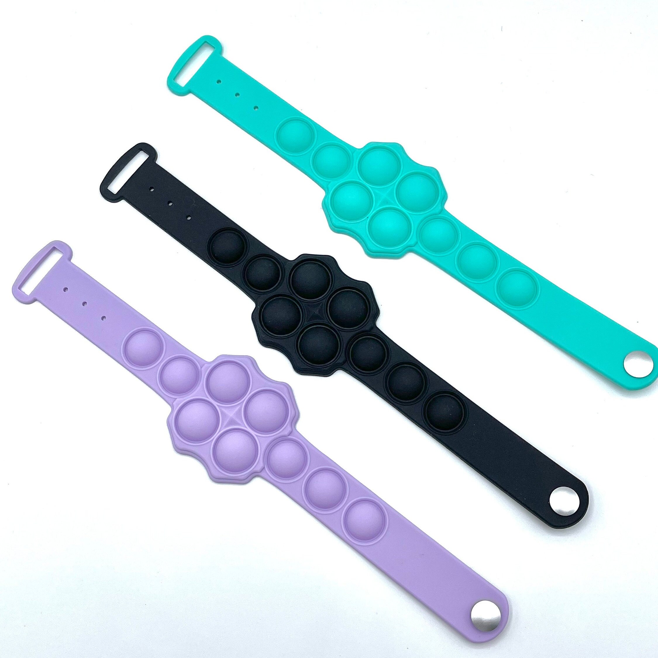Pop It Bracelet Fidget Toy Stress Relief Sensory Etsy