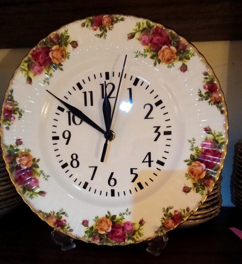 Royal Albert Old Country Roses Wall Clock Etsy