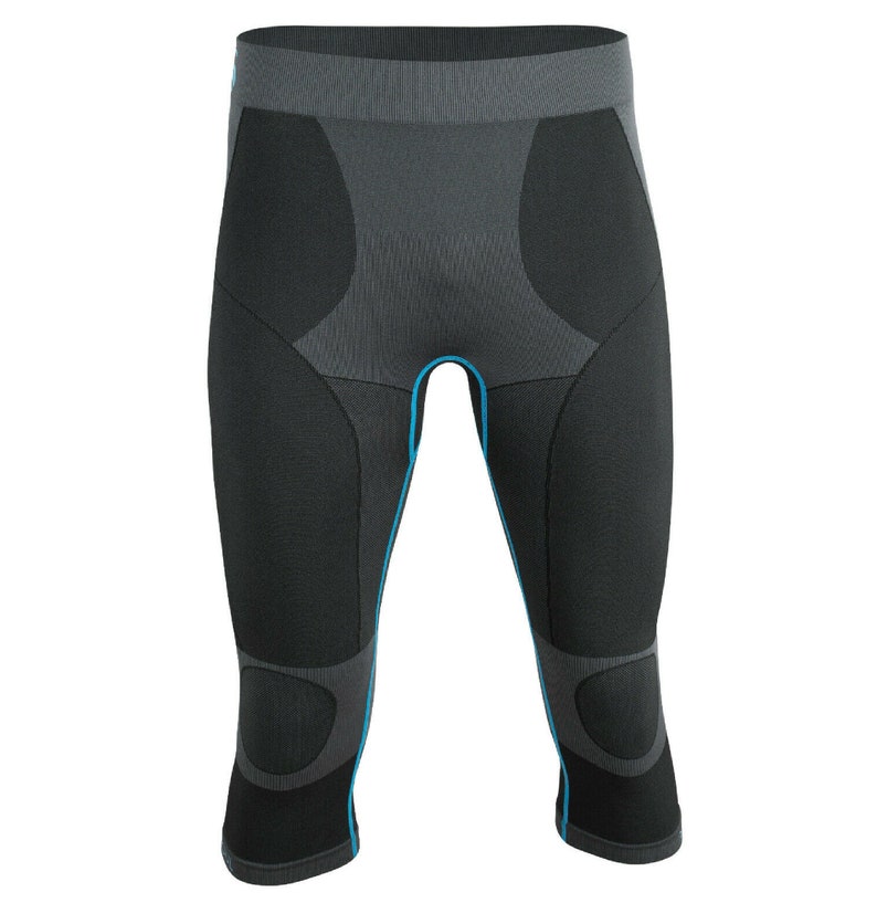Seamless Functional Capri Biking shorts Mens 34 Workout Shorts Baselayer Compression Running Boxing Shorts