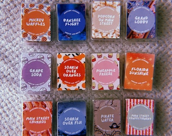 Magic World inspired wax melts | soy wax melt snap bars | resorts, snacks and parks scents | vegan and cruelty free | strong scent