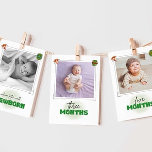 Turtle Themed First Year Photo Banner for first birthday party, digital download