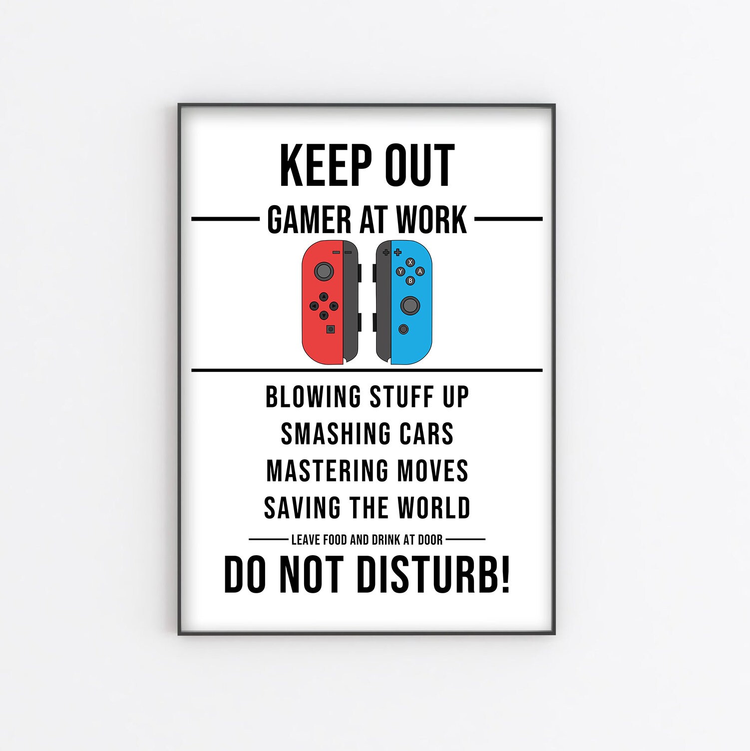 Nintendo Switch Set of 3 Gaming Prints Gaming Posters Gifts for Boys