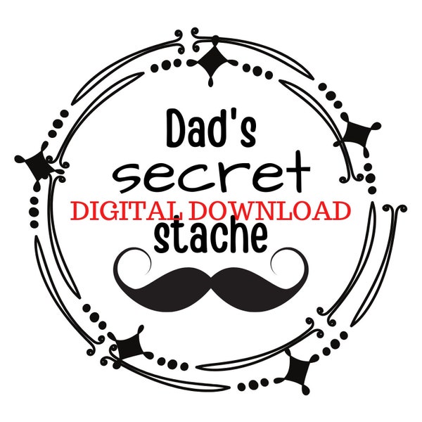 Dad's Secret Stache Geschenkanhänger