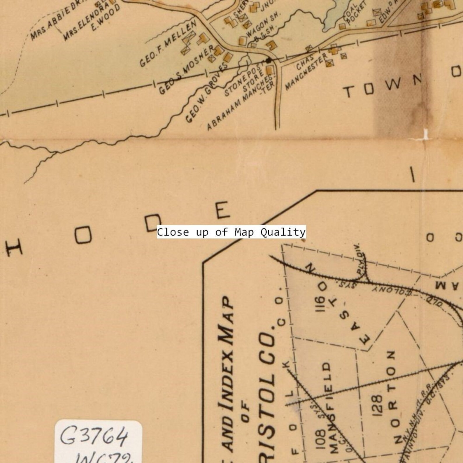 1910 Map Town of Westport Massachusetts Vintage Antique Etsy