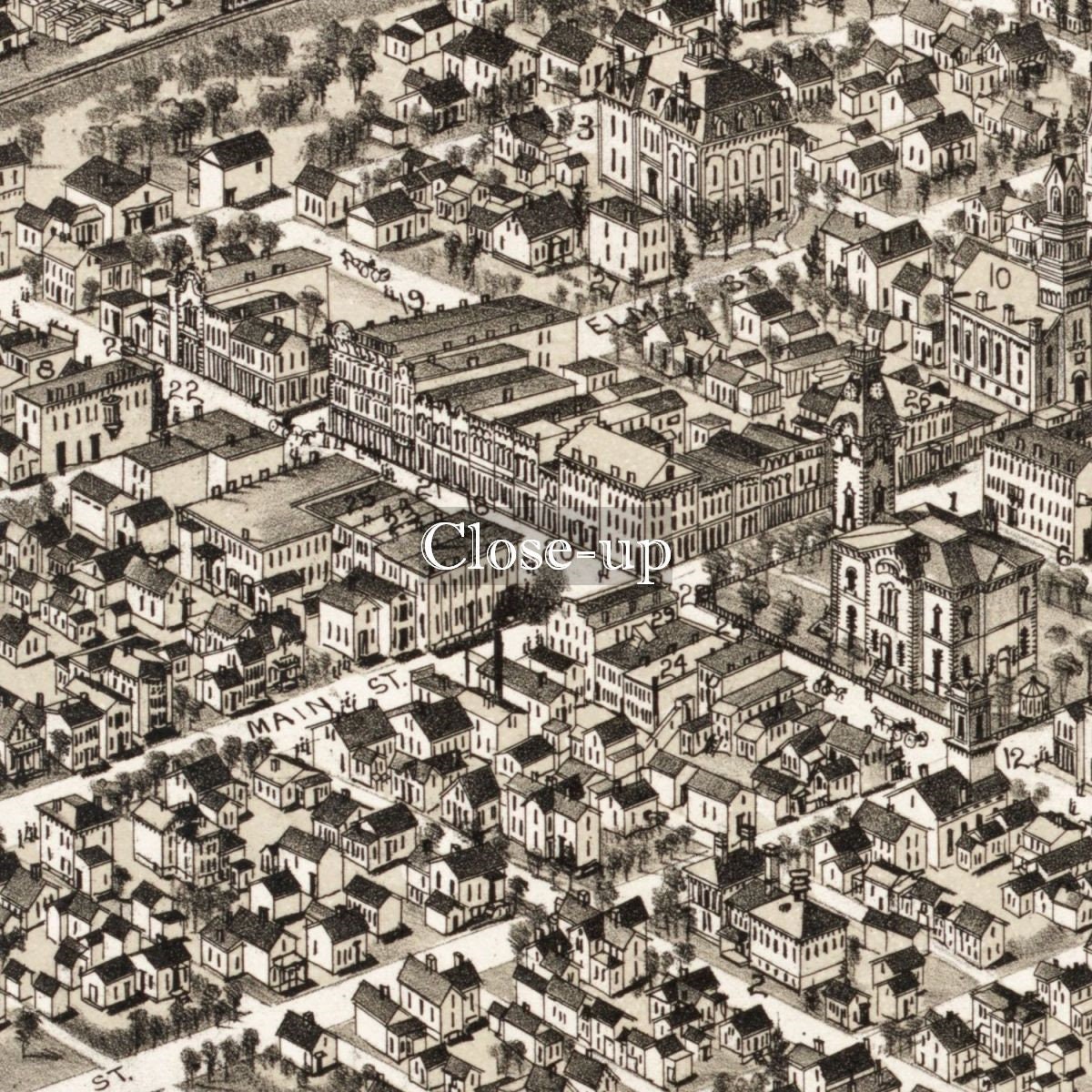 Map 1884 Map Indiana Henry New Castle New Castle Indiana Etsy