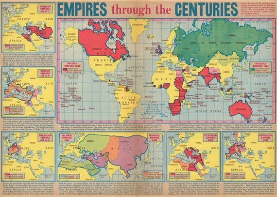 1941 Map Of Empires Through The Centuries July 27 1941 Etsy   Il 570xN.3895228230 Fbde 