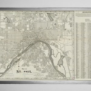Historic Map - St. Paul, MN - 1893