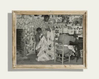 Photo: Sewing a quilt | Gees Bend, Alabama - Historic Photograph Reproduction | Wall Art