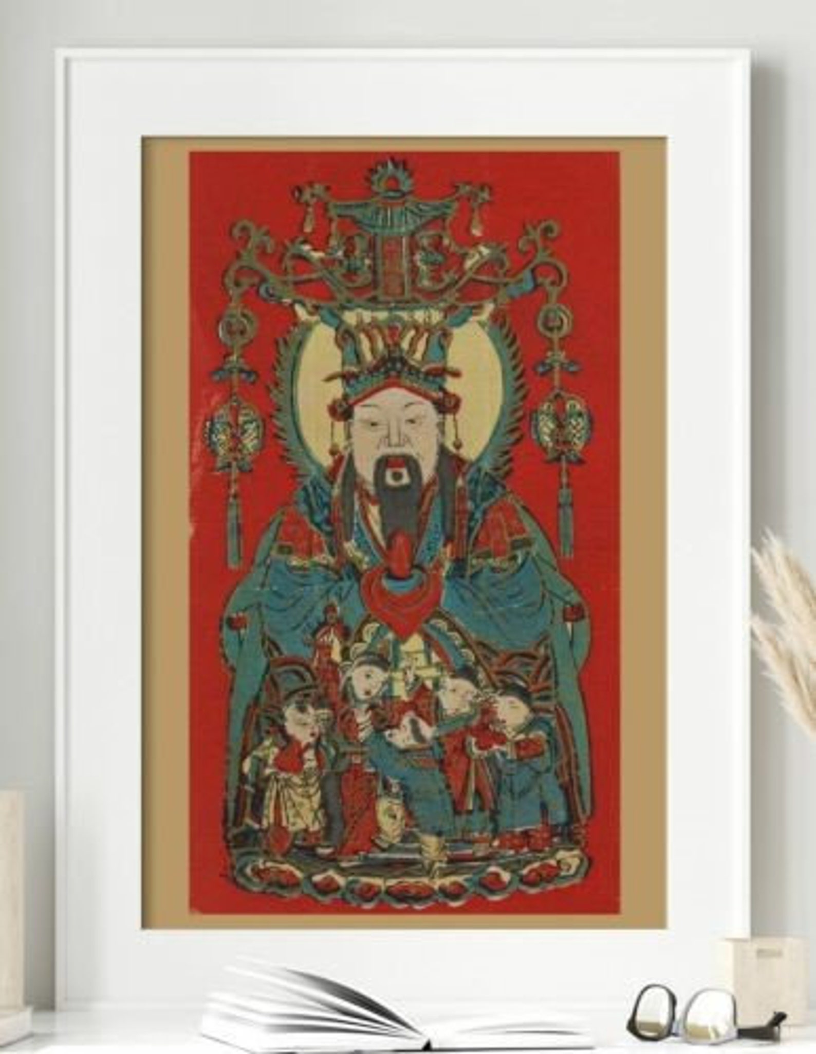 Photo Chinese Kitchen God Zao Jun Tsao Chun Chinese Gods Etsy