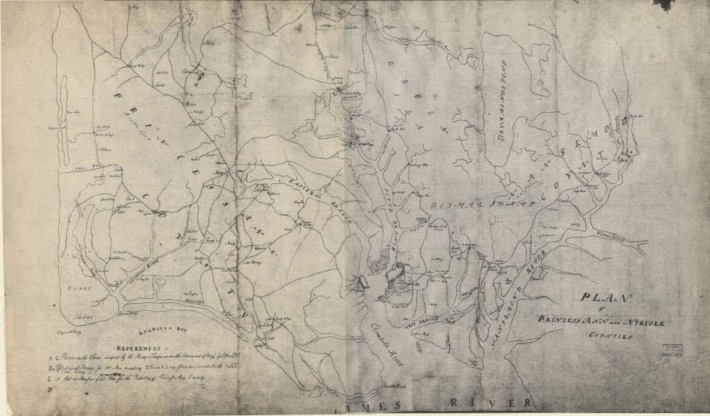 Old Princess Anne County Map