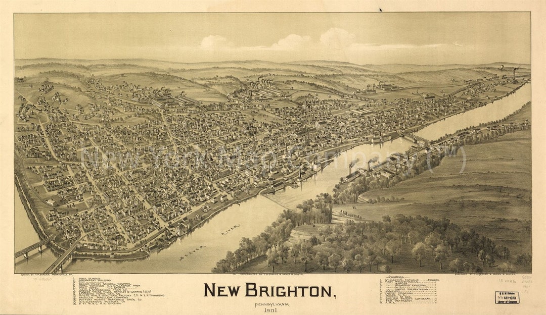 Map 1901 Map New Brighton, Pennsylvania 1901. Map Subjects New