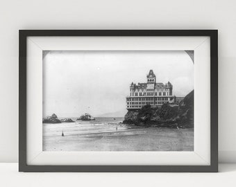 Photo: Cliff House, Great Pleasure Resort, Place, San Francisco, Foundation, Rock, CA, 1906