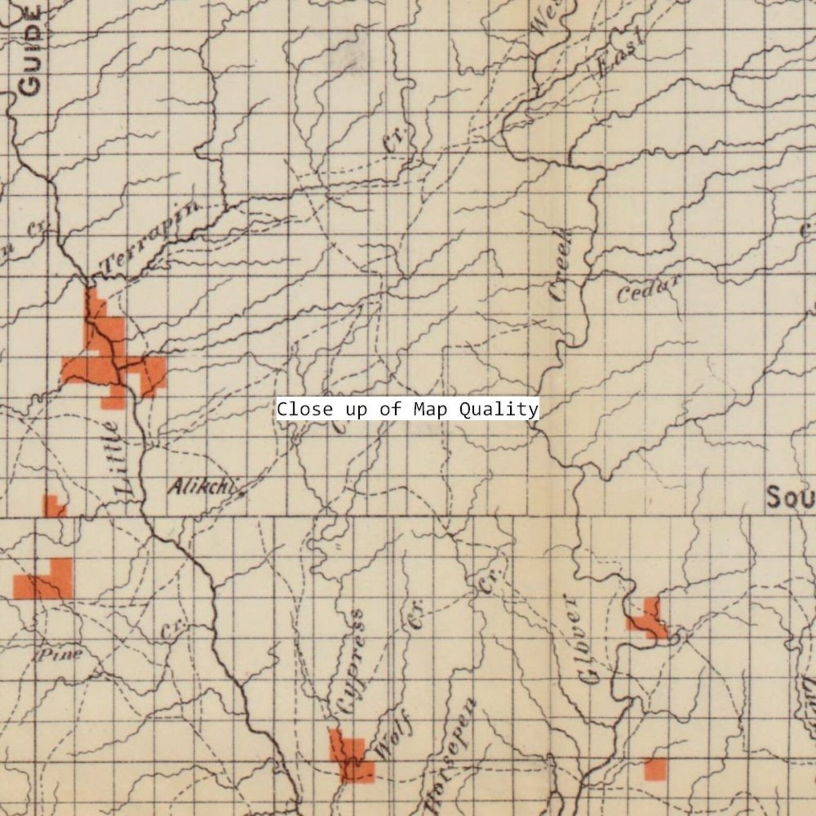 Map of Choctaw Nation Indian Territory Coal and Asphalt Etsy