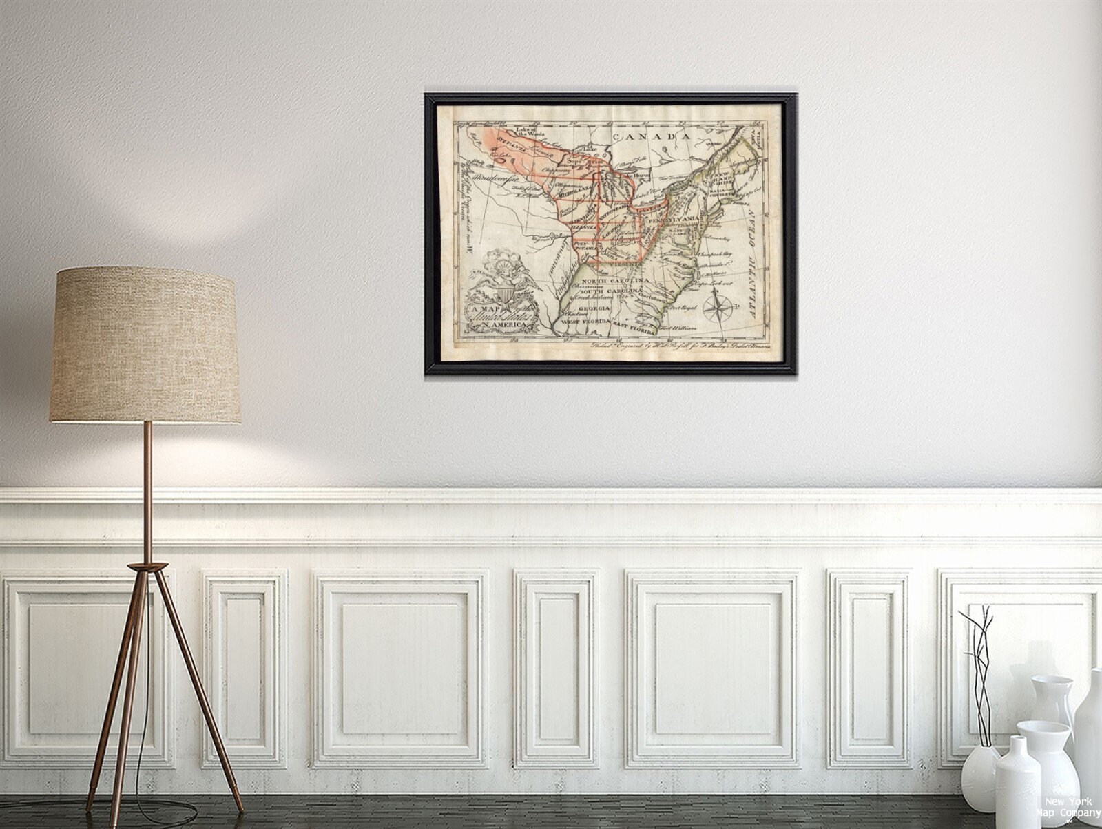 Map 1784 Map United States of the United States of N. America Etsy