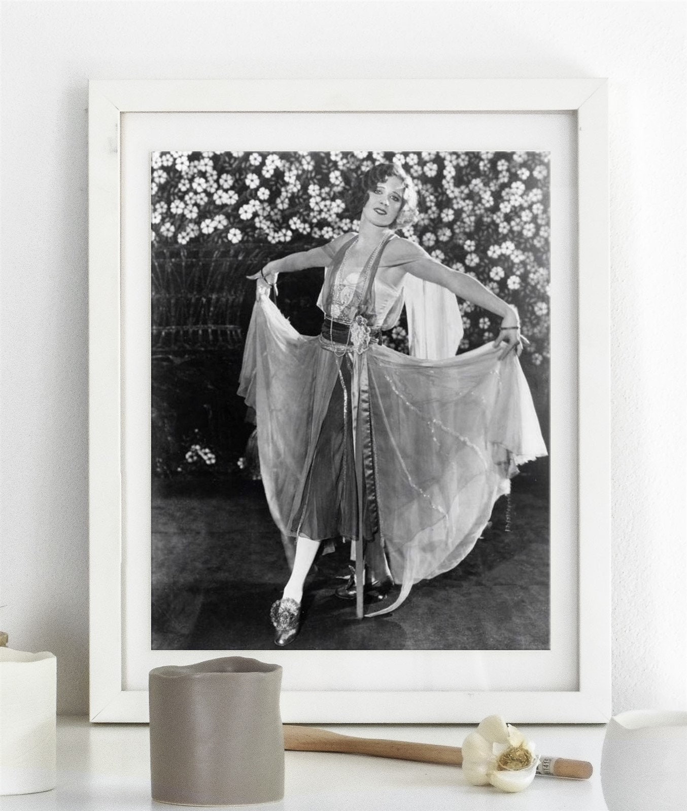 Ziegfeld Photo: Sad Cute Vintage Ballet Dancer Girl Photo | Etsy
