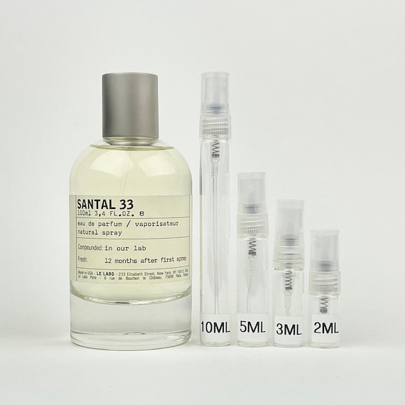 Le Labo Santal 33 Eau De Parfum Sample 2ml 3ml 5ml 10ml 