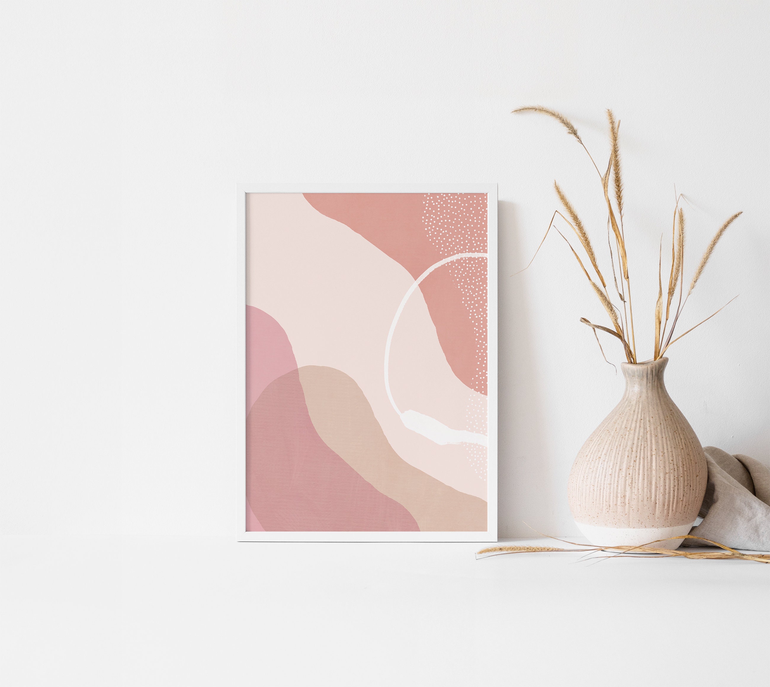 Blush Pink Print Set of 2/ Pastel Pink Wall Art/ Gallery Wall Etsy