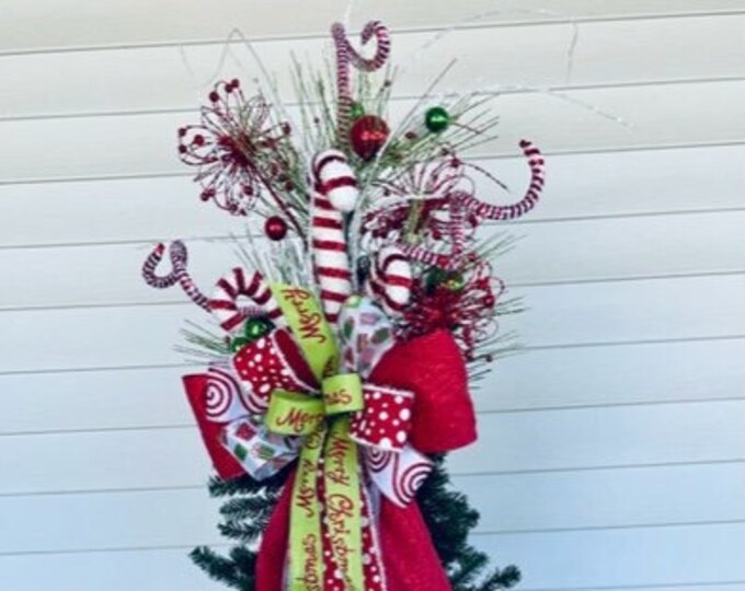 Whimsical Elf Christmas Tree Topper, Christmas Elf Table Decor, Winter ...