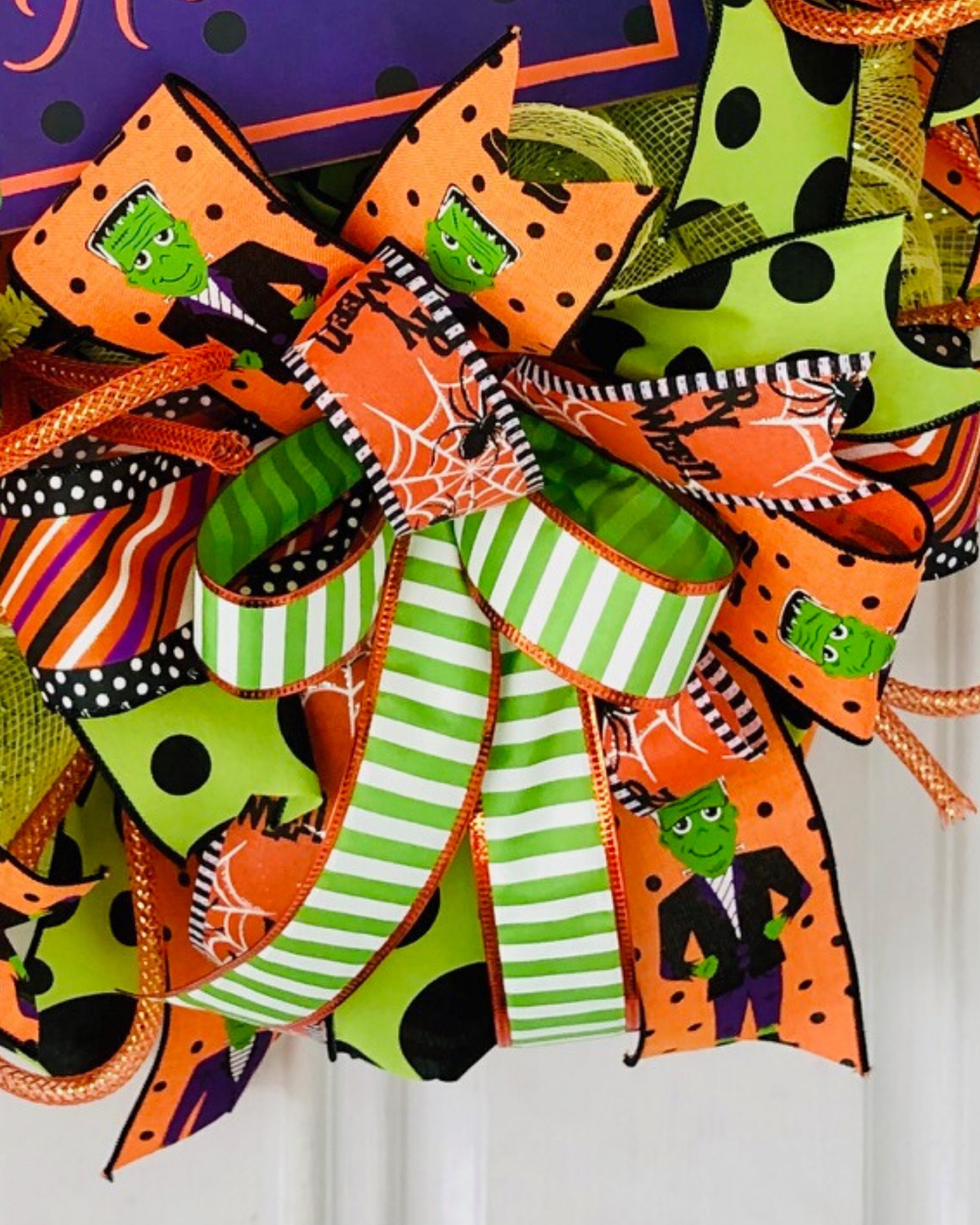 Halloween Decor \u201cFriendly Frankie\u201dFrankenstein Door Hanger Wreath Door DecorHalloween Wall Hanger Classroom DecorSame Day Shipping!