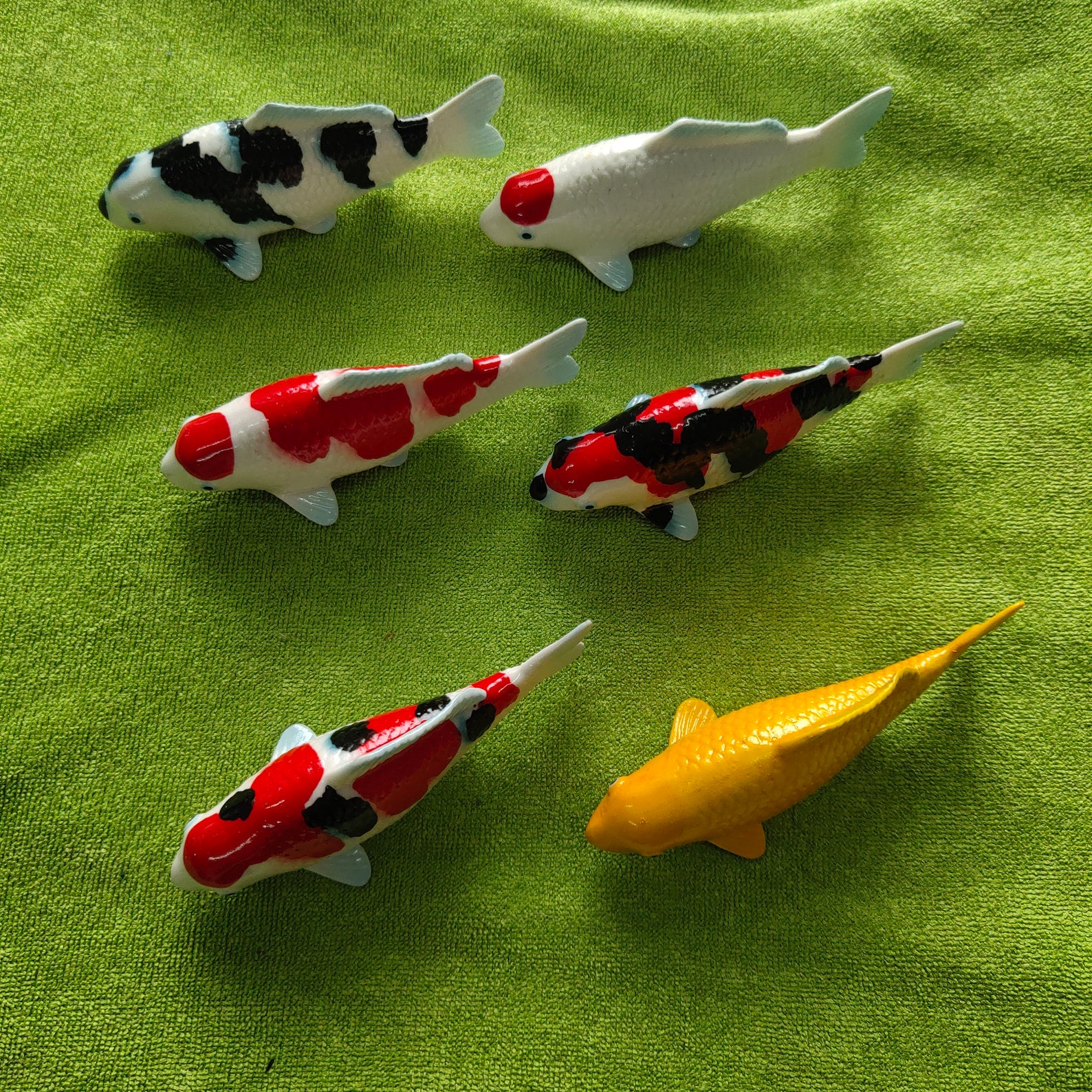 Koi model.1 set of 6.garden decor.koi .koi fish.koi ceramic Etsy