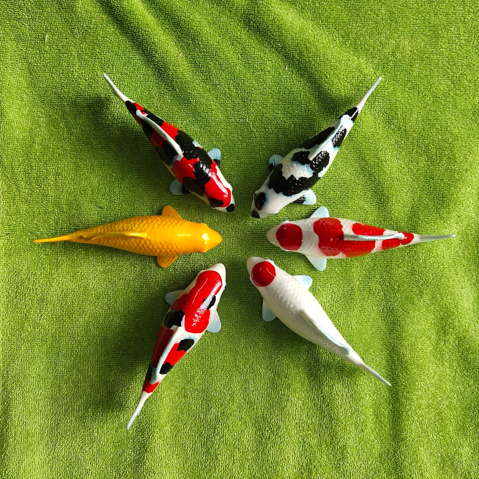 Koi model.1 set of 6.garden decor.koi .koi fish.koi ceramic Etsy