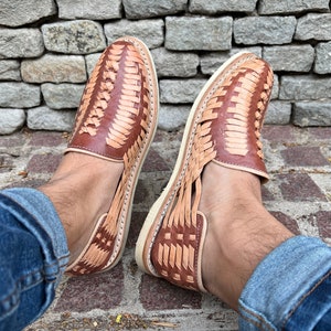 Mexican Leather Shoes. Mexican Huarache. Men’s Fashion Shoes. Gift For Him. Available in All Sizes