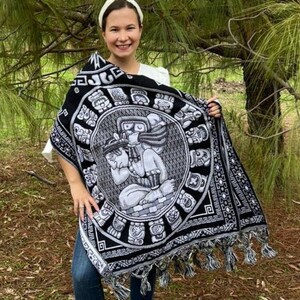 EMBROIDERED CHAL, Mexican Shawl, Cotton Shawl, Mexican Gifts, Soft Embroidered Shawl