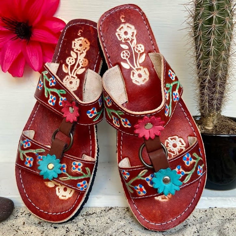 Mexican Artisanal Sandals 50% Leather, 50% Synthetic Shedron  603797