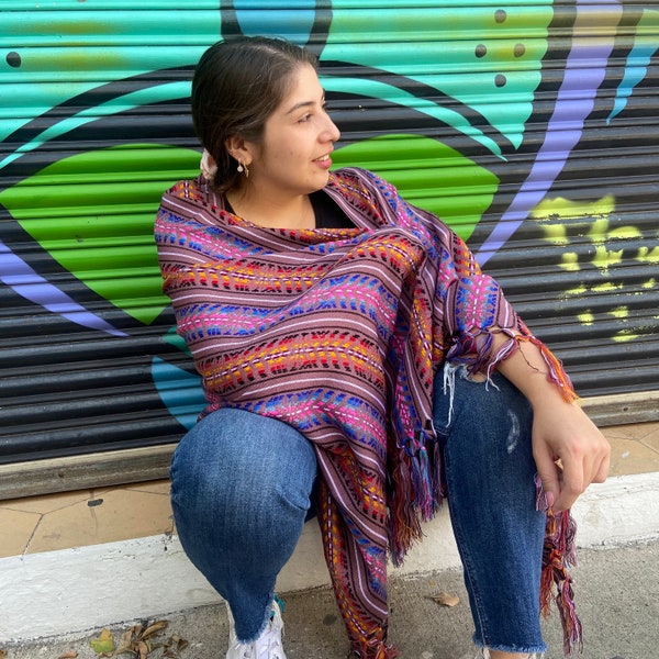 Traditional Mexican Rebozo. Fashion Rebozo. Lightweight Mexican Shawl. Mexican Pashmina.