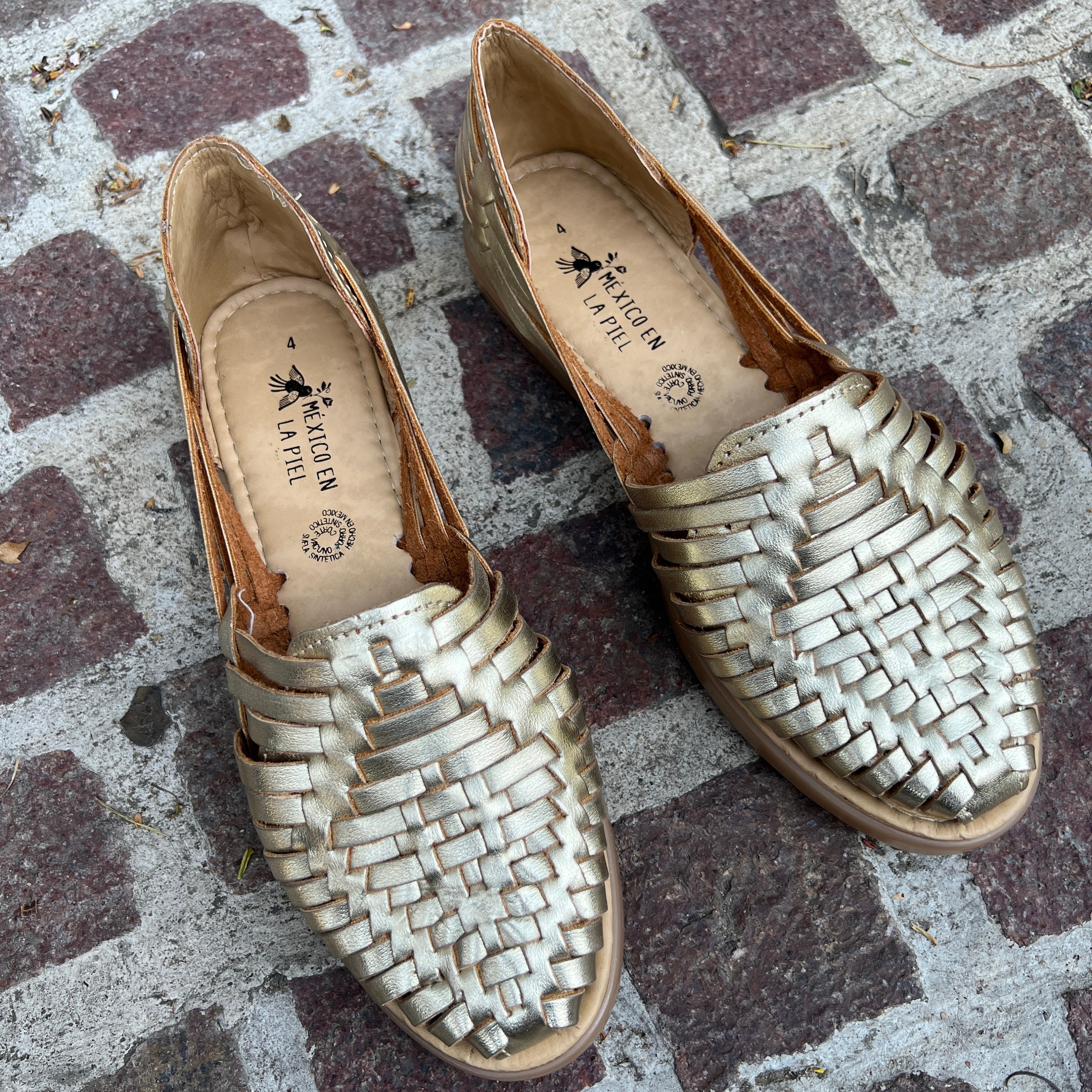 Rose gold huaraches shoes cheap