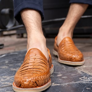 CHAUSSURES EN CUIR marron pour homme Fabriquées au MEXIQUE. Toutes les tailles image 3