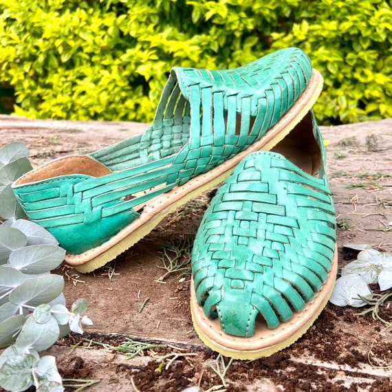 Aymexico Huaraches Mexicanos Zapatos Amarillos De Piso Sandalias