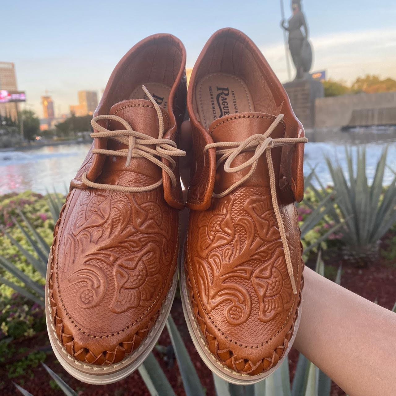 Mexican tooled leather shoes 2025