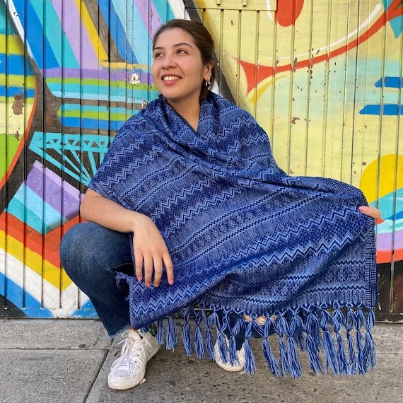 Rebozo tradicional mexicano. Rebozos de moda. Chal mexicano - Etsy España