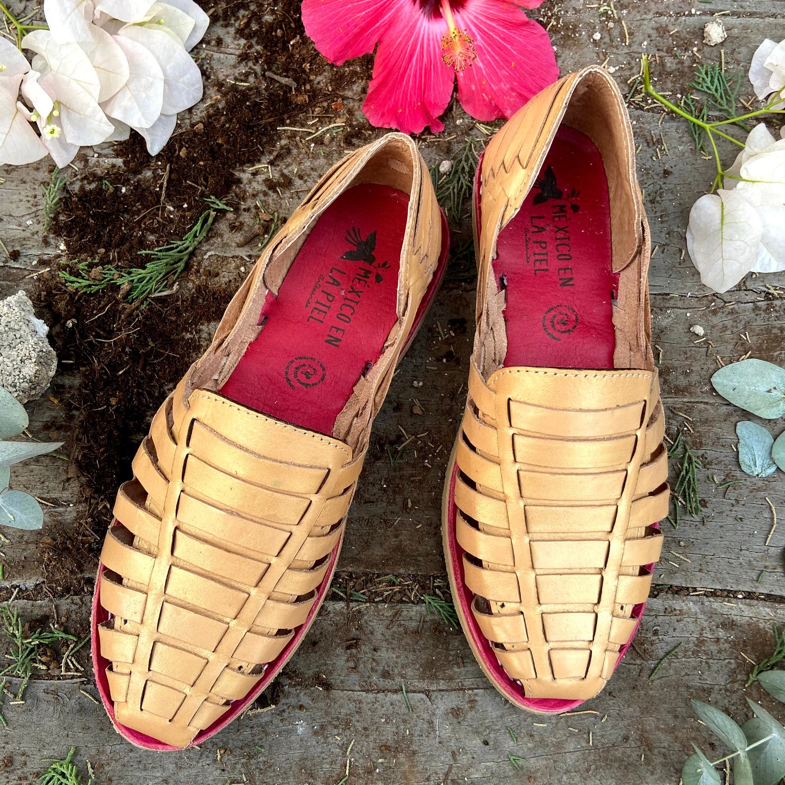 huarache en cuir
