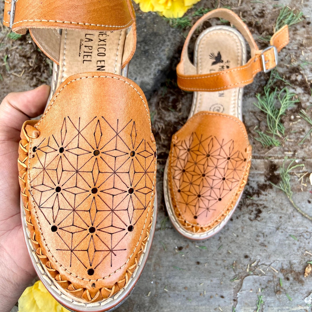 Scarpe messicane con suola Tan Fashion Huarache Blucke