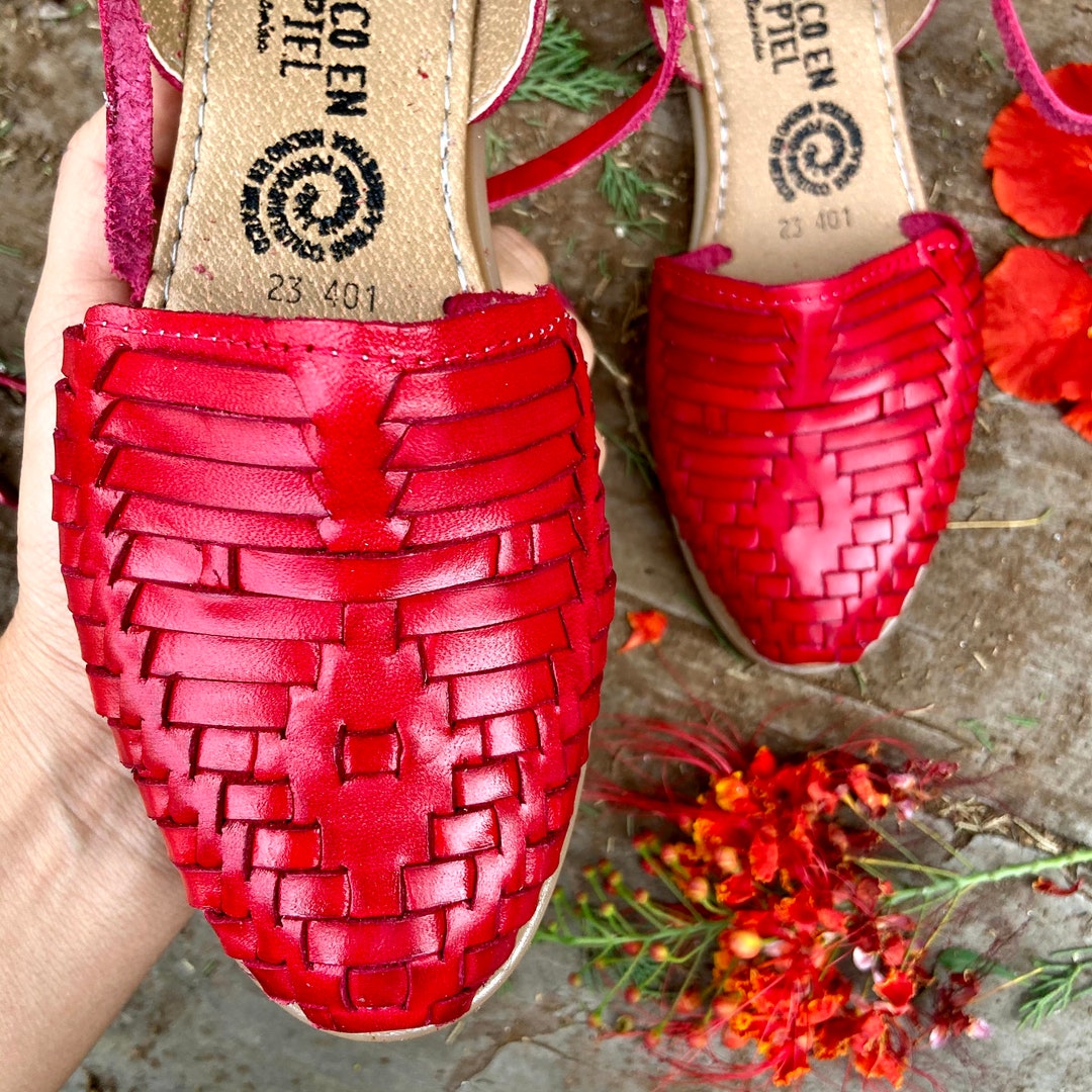 Mexican Artisanal Sandals Leather Multicolor 601934