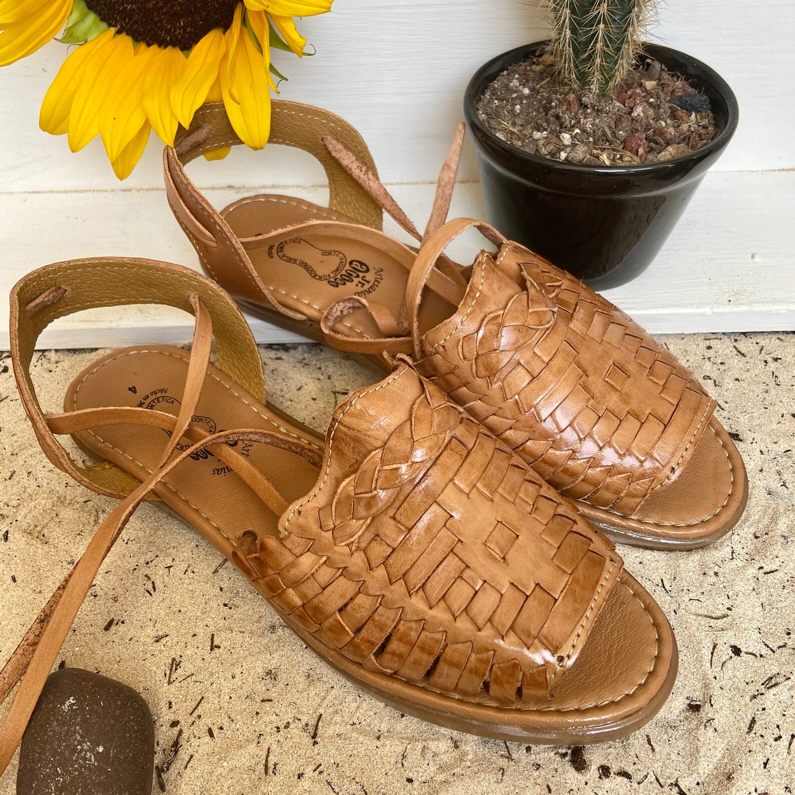open toe huarache sandals
