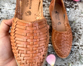 Huarache color Sandalias de piel color Zapatos de