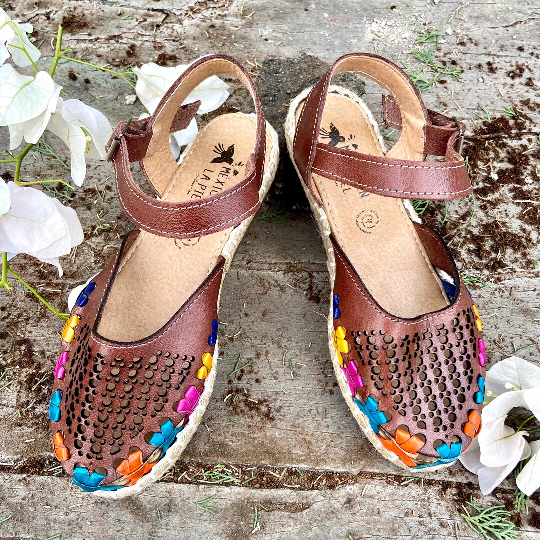 Buy Leather Sandals ANKLE Mexican Leather Cute Summer  Mexican Artisanal Online in India