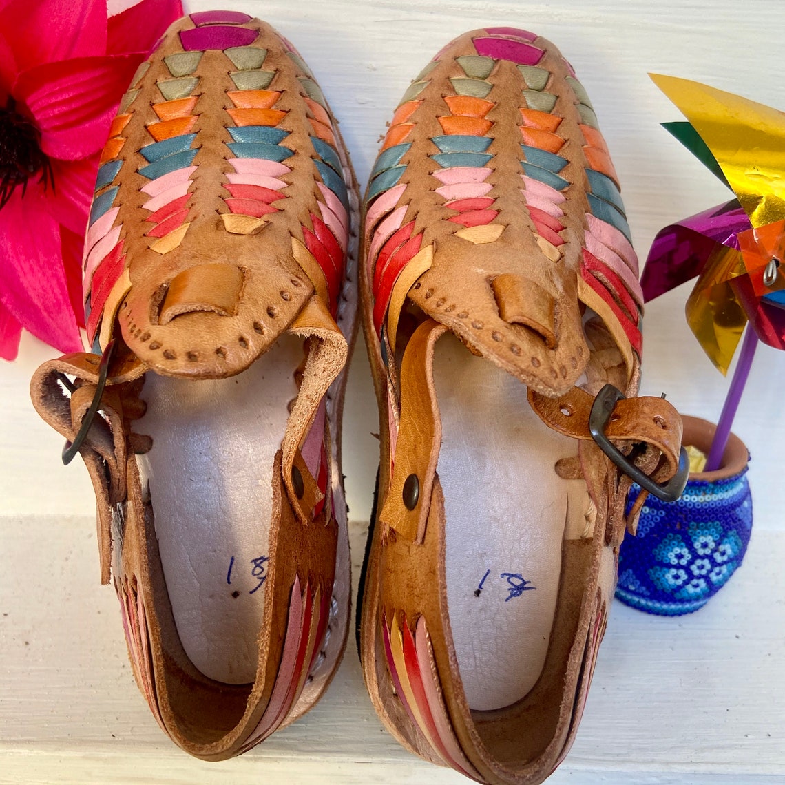huaraches con girasoles