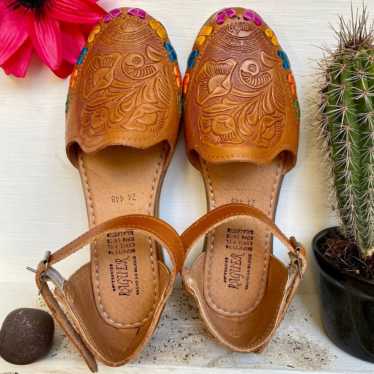 Mexican Artisanal Huarache. Mexican Leather Shoe. Traditional | Etsy