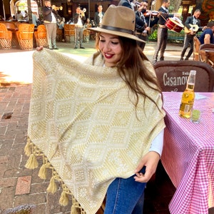 TRADITIONELLE MEXIKANISCHE Schal REBOZO. Mexikanische Geschenke. Moderne Rebozos. Leichter mexikanischer Schal. mexikanischer Pashimina