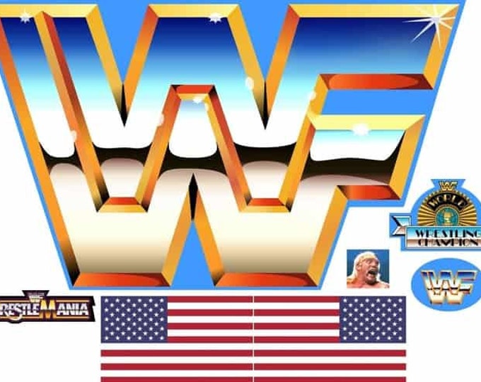 WWF Wrestling Ring Replacement Custom Stickers/labels/decals - Etsy