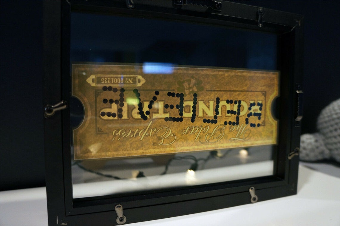 Polar Express BELIEVE Hole Punched Round Trip Train Ticket Etsy