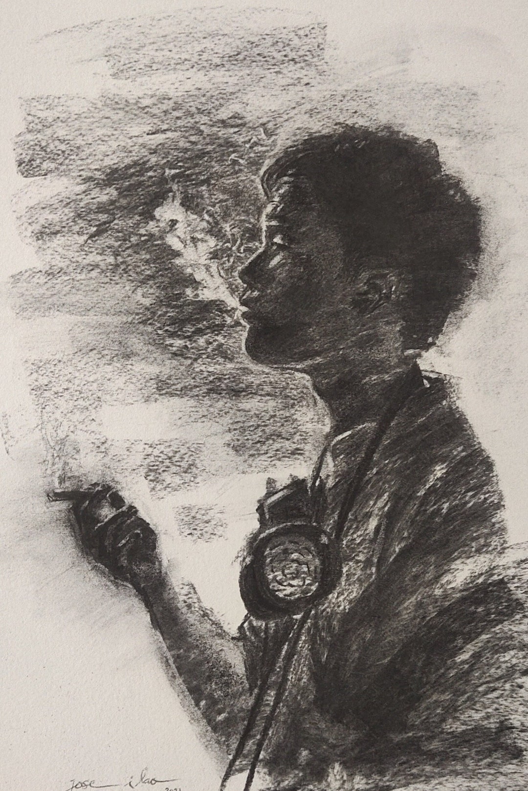 Original Charcoal Art Charcoal Artwork Charcoal Drawing Etsy